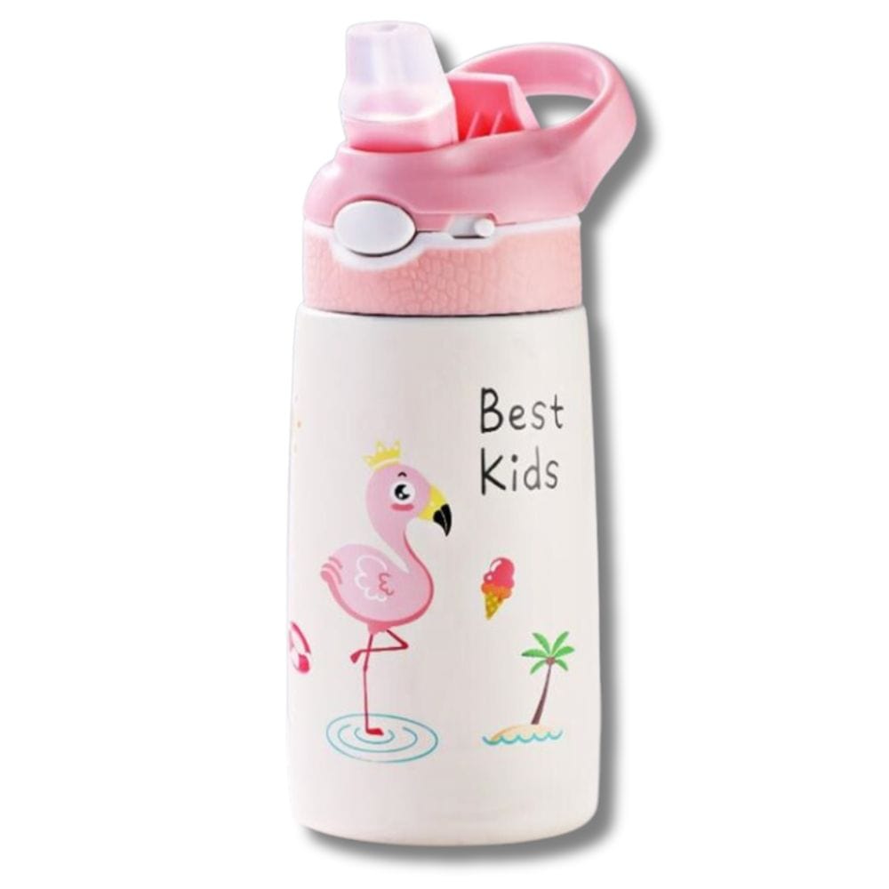 Gourde Isotherme Enfant Rose avec Sac 400ml Rose