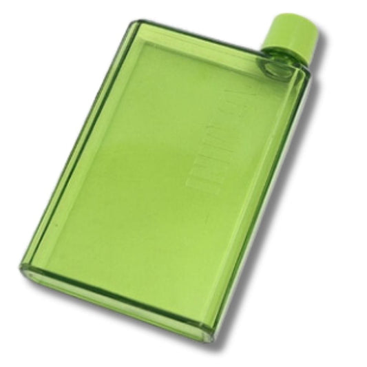 Gourde Plate en Plastique Vert 420ml Vert