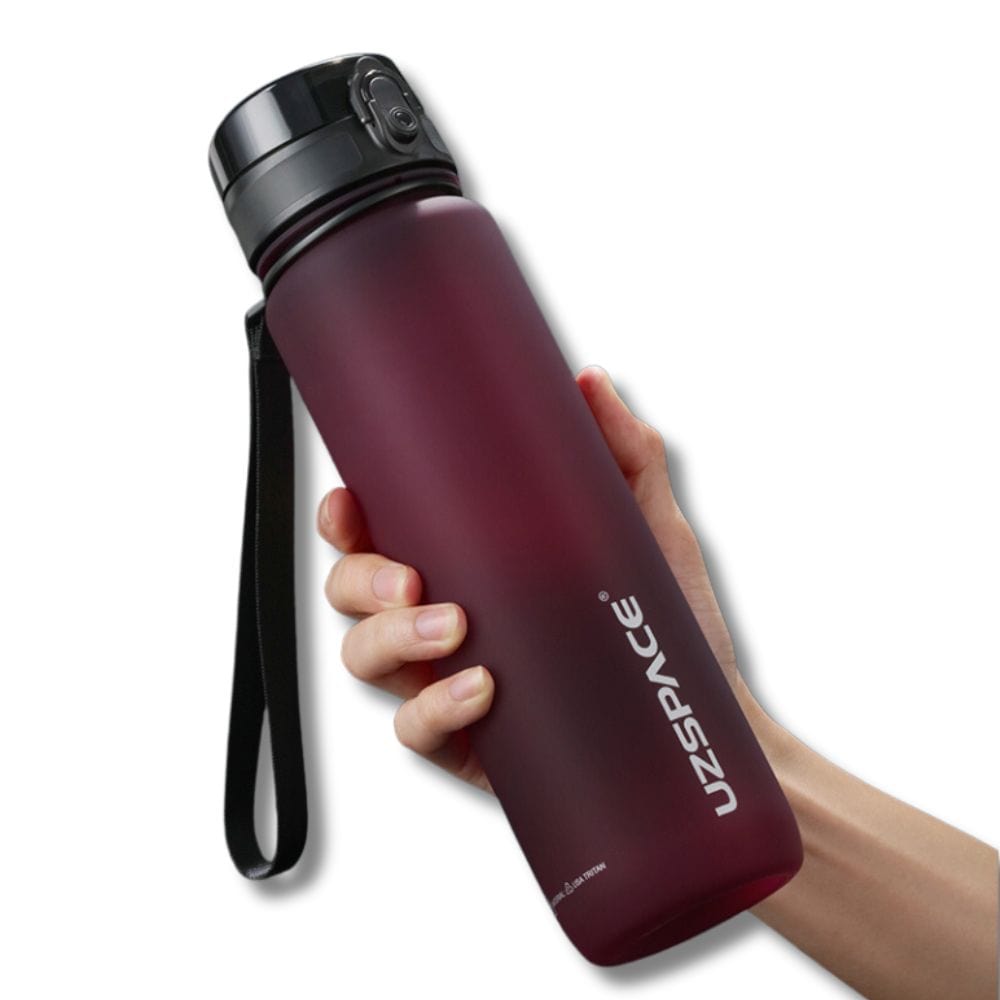 Gourde Sport en Plastique UZSPACE 1000ml Rouge